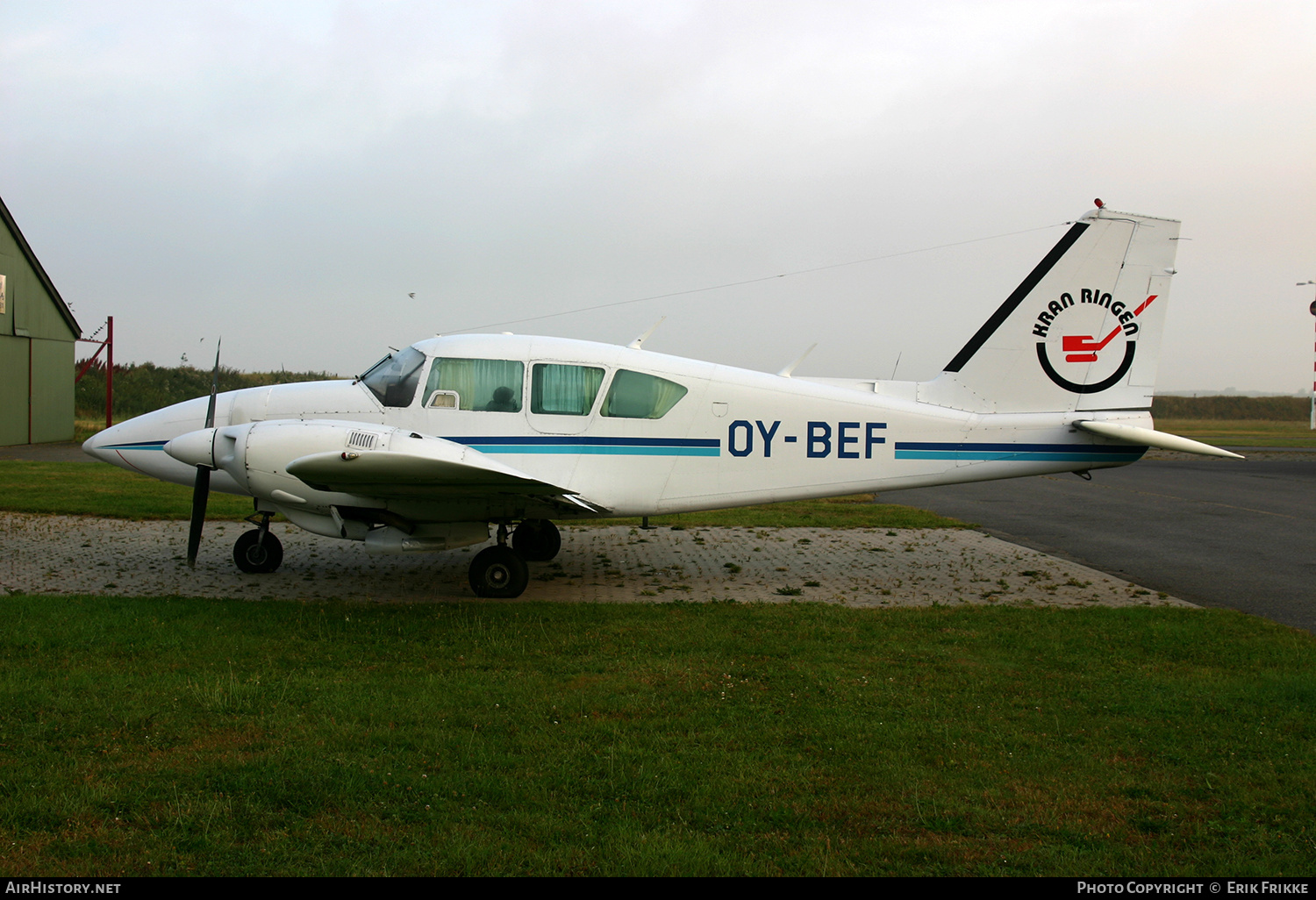 Aircraft Photo of OY-BEF | Piper PA-23-250 Aztec F | Kran Ringen | AirHistory.net #512594
