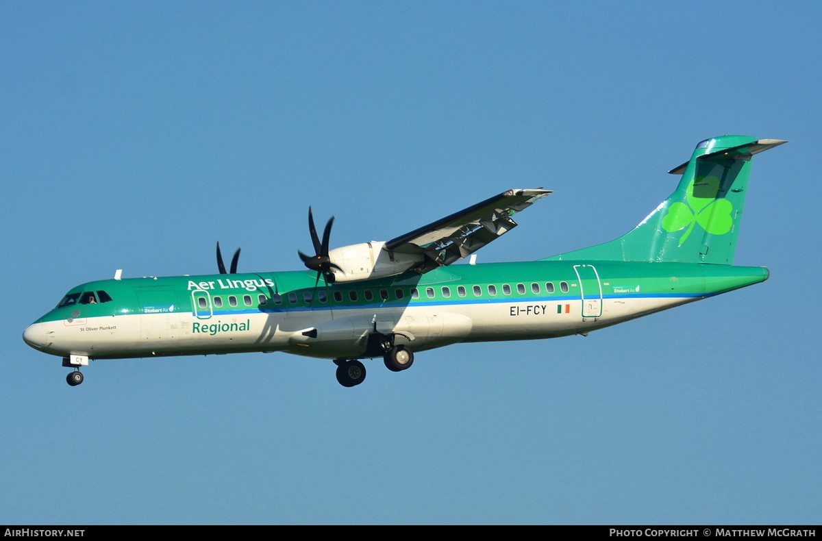 Aircraft Photo of EI-FCY | ATR ATR-72-600 (ATR-72-212A) | Aer Lingus Regional | AirHistory.net #512678
