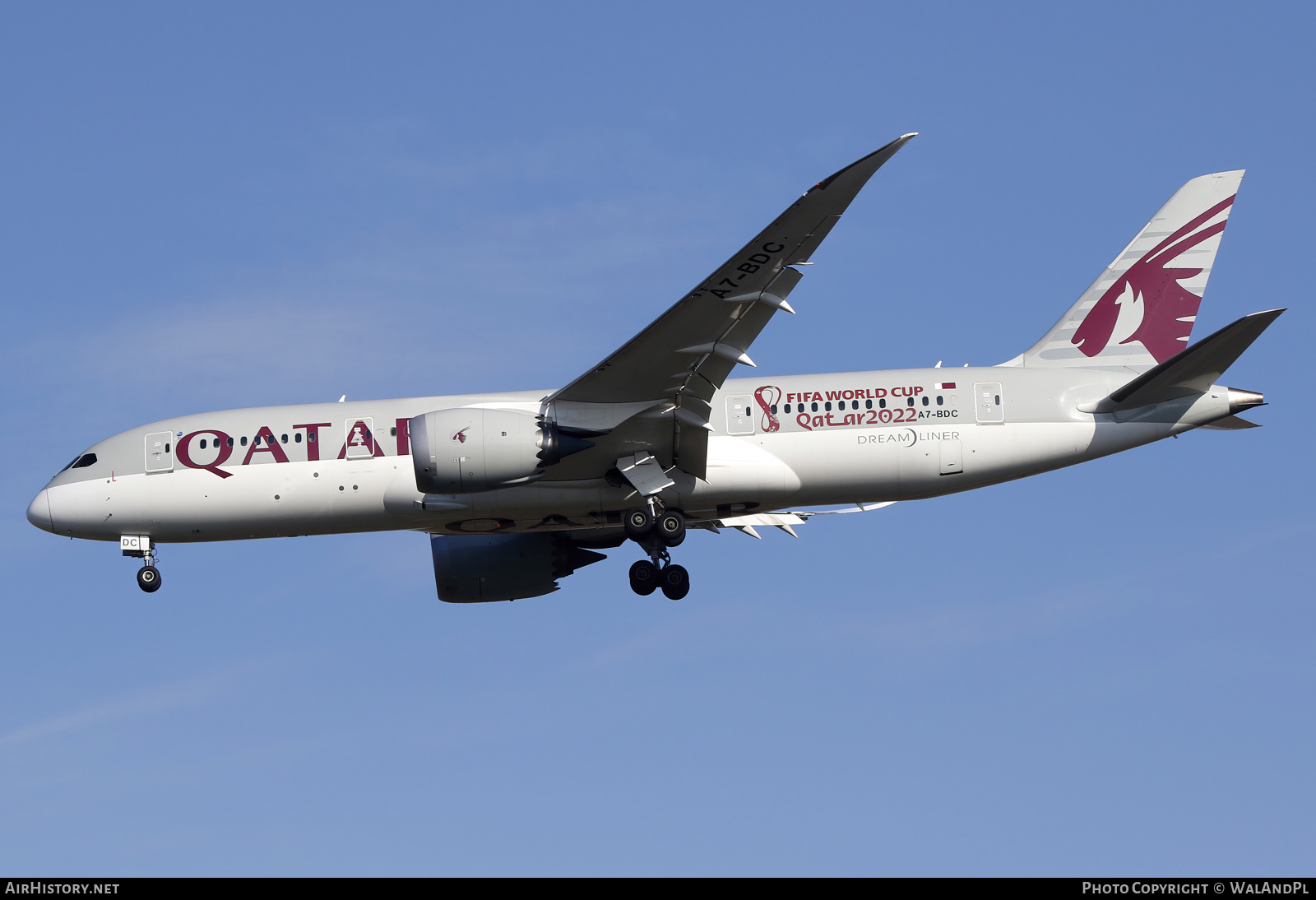 Aircraft Photo of A7-BDC | Boeing 787-8 Dreamliner | Qatar Airways | AirHistory.net #512697