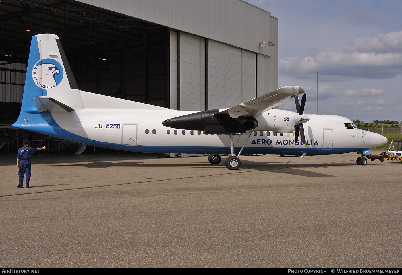 Aircraft Photo of JU-8258 | Fokker 50 | Aero Mongolia | AirHistory.net #512725