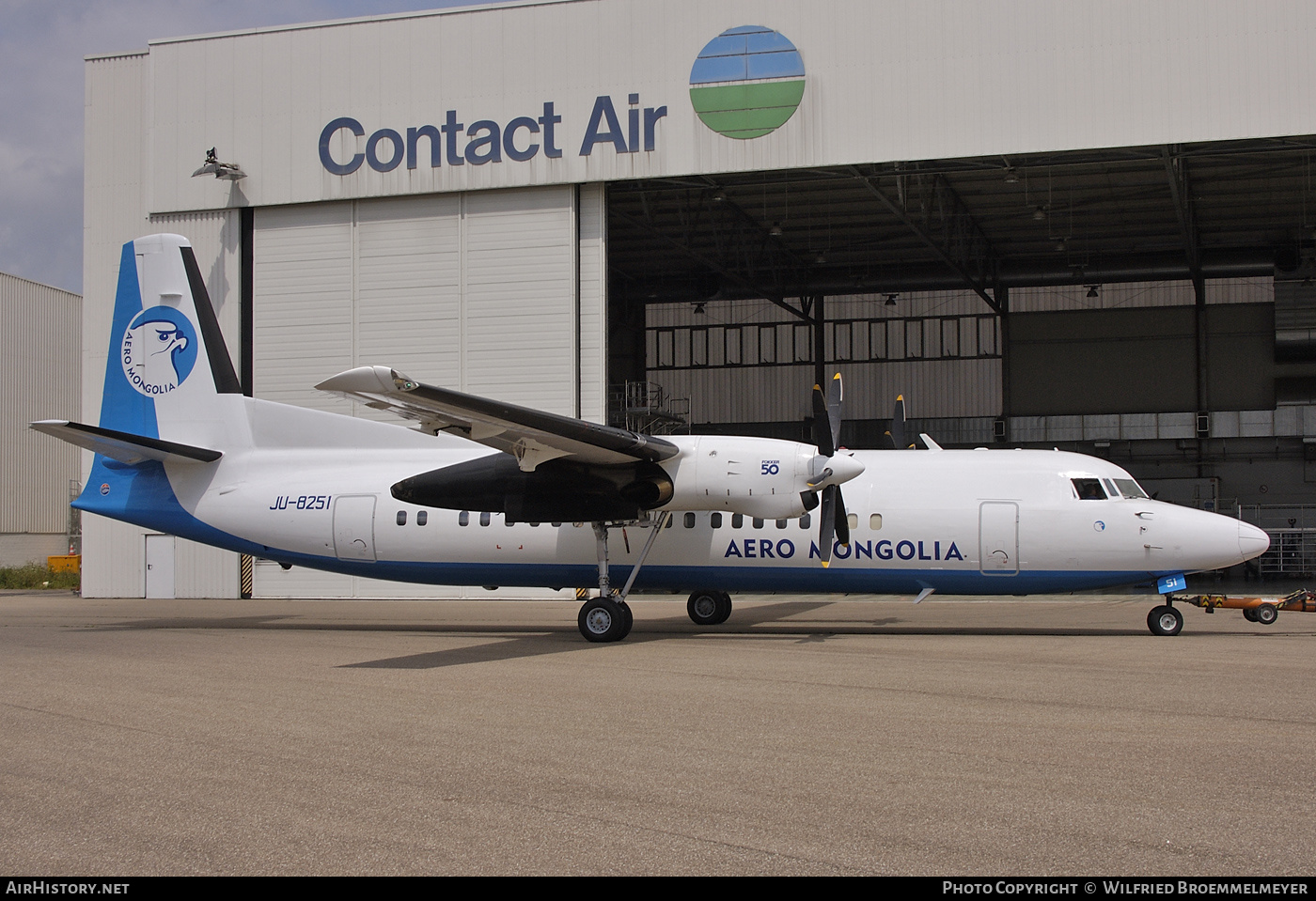 Aircraft Photo of JU-8251 | Fokker 50 | Aero Mongolia | AirHistory.net #512730