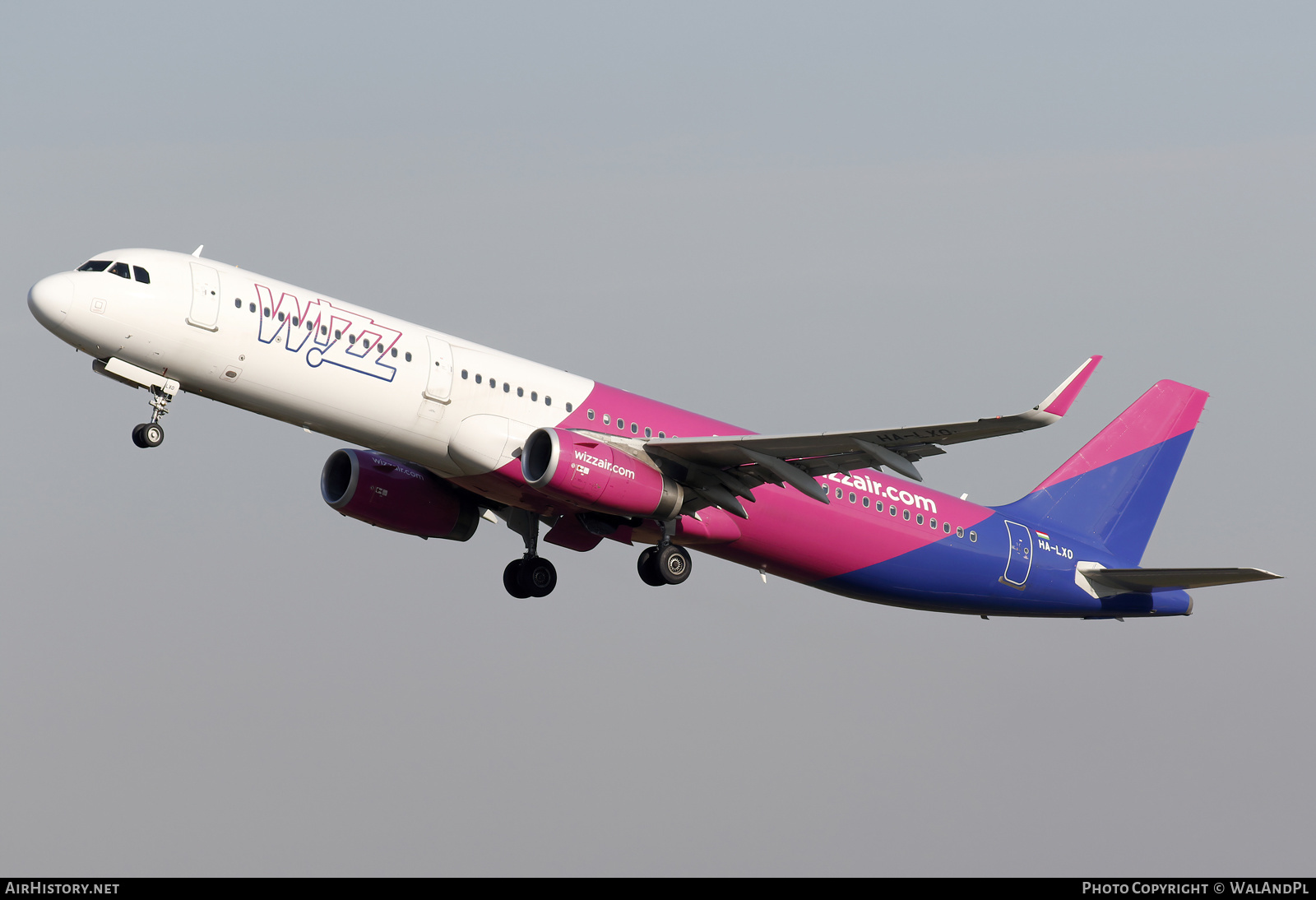 Aircraft Photo of HA-LXO | Airbus A321-231 | Wizz Air | AirHistory.net #512733