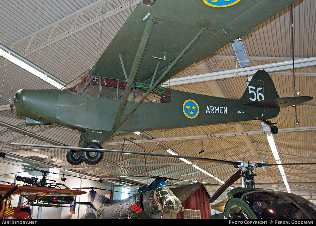 Aircraft Photo of 51256 | Piper Flp 51B Super Cub | Sweden - Army | AirHistory.net #512734