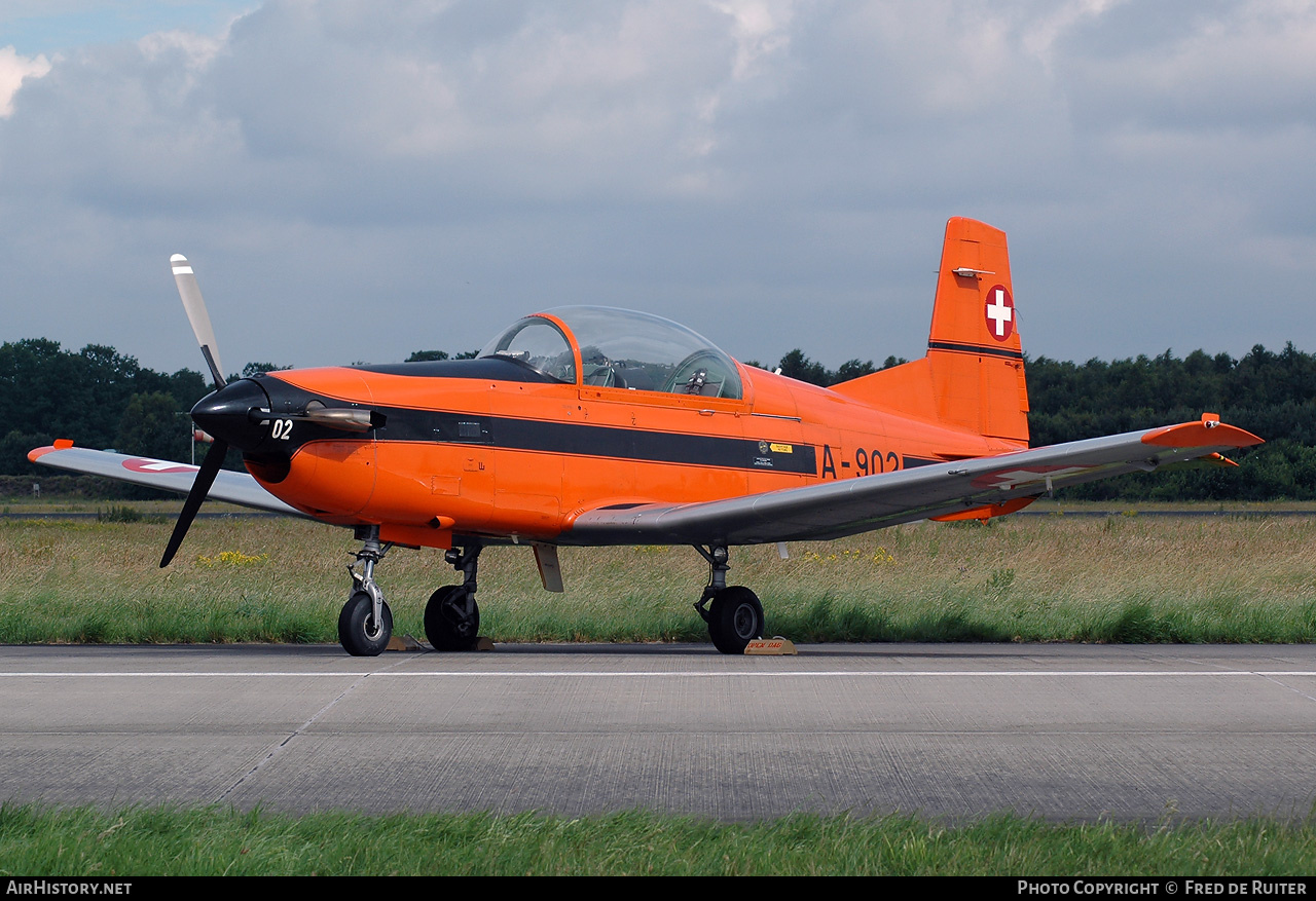 Aircraft Photo of A-902 | Pilatus PC-7 | Switzerland - Air Force | AirHistory.net #512749