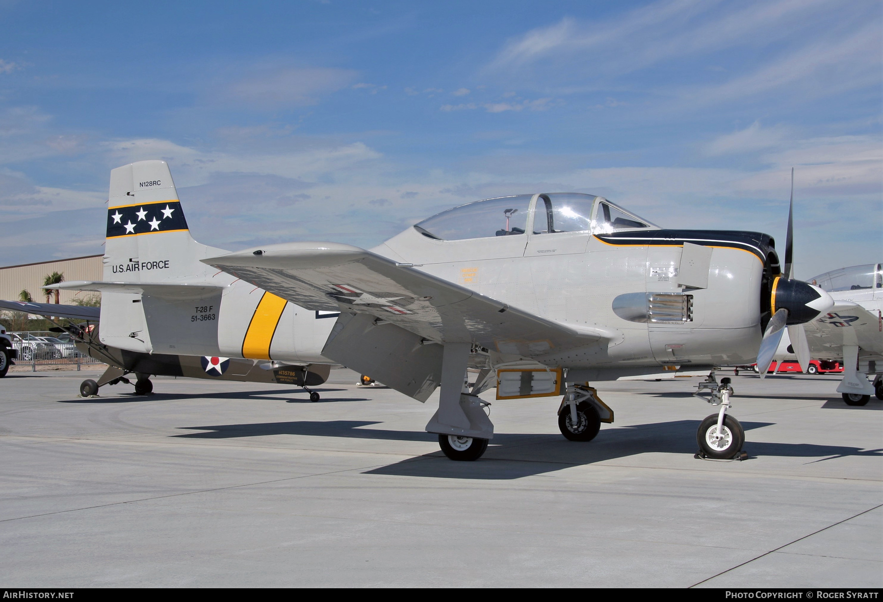 Aircraft Photo of N128RC / 51-3663 | North American T-28S Fennec | USA - Air Force | AirHistory.net #512772