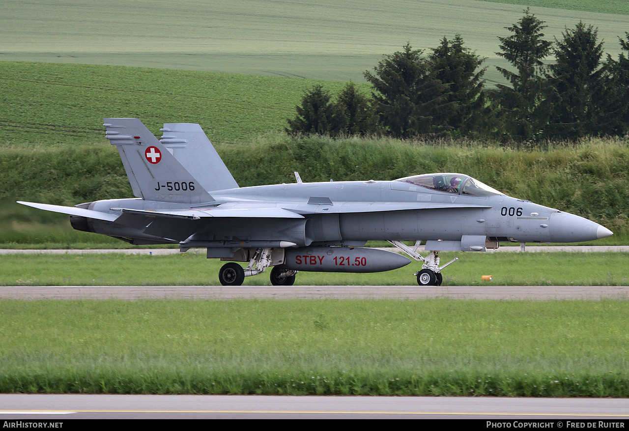 Aircraft Photo of J-5006 | McDonnell Douglas F/A-18C Hornet | Switzerland - Air Force | AirHistory.net #512799