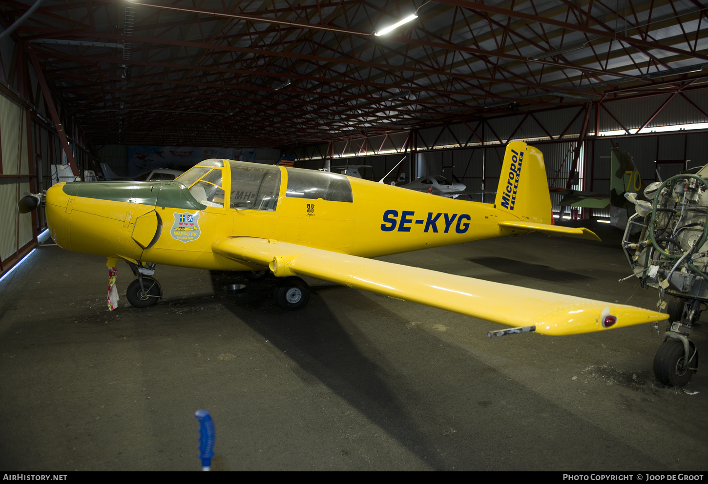 Aircraft Photo of SE-KYG | Saab 91D Safir | Wapnö Flygklubb Halmstad | AirHistory.net #512813