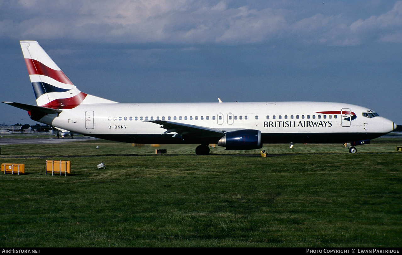 Aircraft Photo of G-BSNV | Boeing 737-4Q8 | British Airways | AirHistory.net #512840