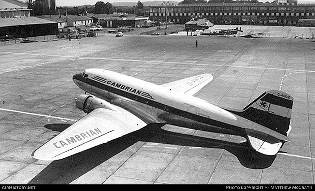 Aircraft Photo of G-AHCZ | Douglas C-47A Skytrain | Cambrian Airways | AirHistory.net #512846