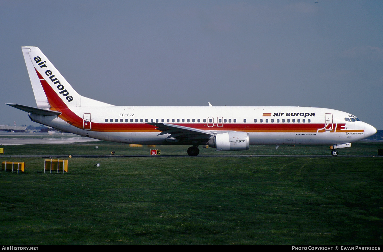 Aircraft Photo of EC-FZZ | Boeing 737-4Y0 | Air Europa | AirHistory.net #512858