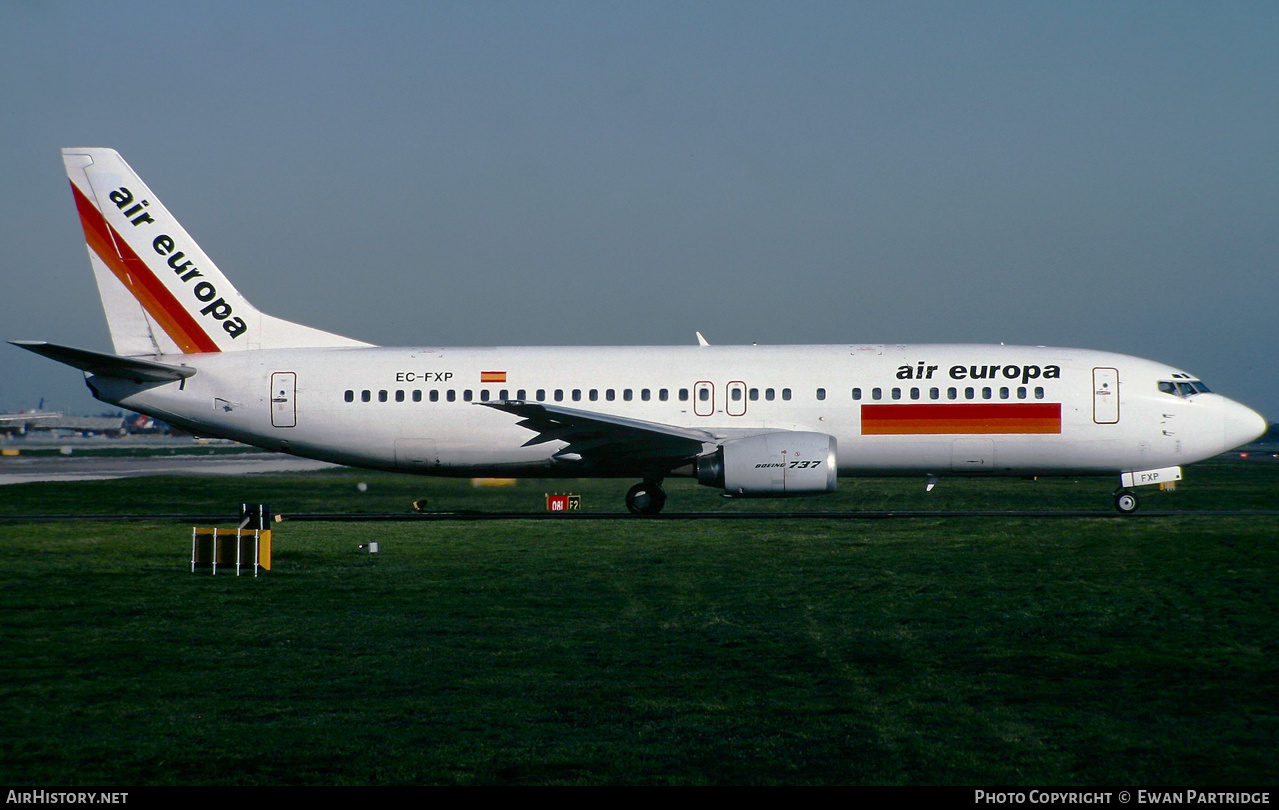 Aircraft Photo of EC-FXP | Boeing 737-4Q8 | Air Europa | AirHistory.net #512869