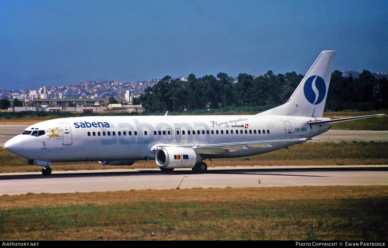Aircraft Photo of OO-SYD | Boeing 737-429 | Sabena | AirHistory.net #512913