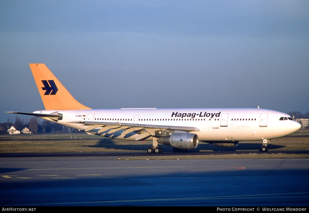 Aircraft Photo of D-AMAY | Airbus A300B4-103 | Hapag-Lloyd | AirHistory.net #512935