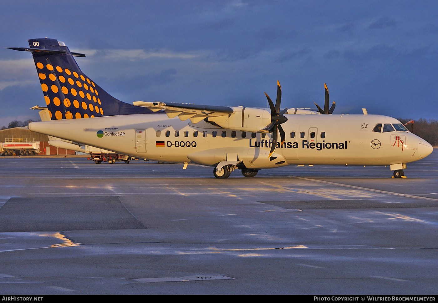 Aircraft Photo of D-BQQQ | ATR ATR-42-500 | Contact Air | Lufthansa Regional | AirHistory.net #512950