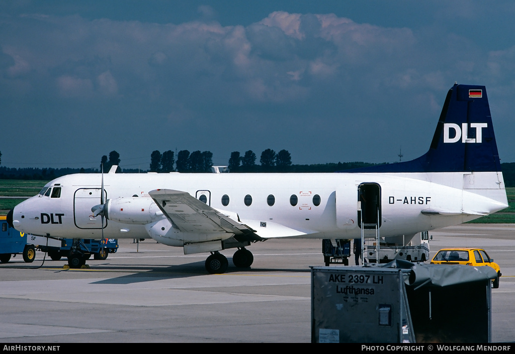 Aircraft Photo of D-AHSF | British Aerospace BAe-748 Srs2B/378 | DLT - Deutsche Luftverkehrsgesellschaft | AirHistory.net #513076