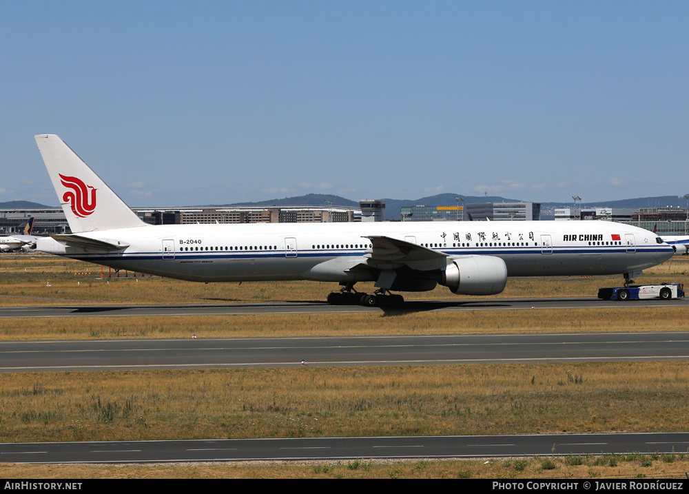 Aircraft Photo of B-2040 | Boeing 777-39L/ER | Air China | AirHistory.net #513087