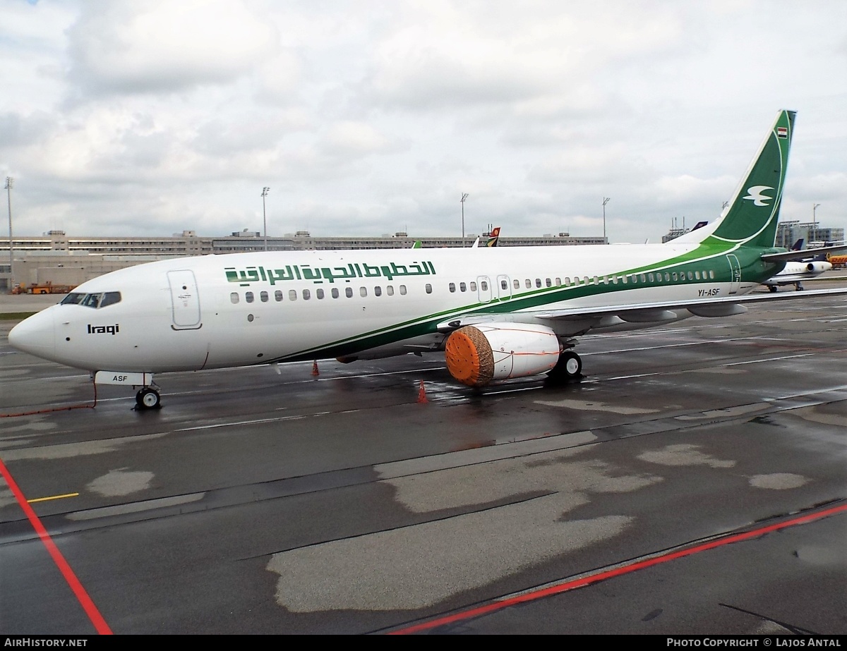 Aircraft Photo of YI-ASF | Boeing 737-81Z | Iraqi Airways | AirHistory.net #513119