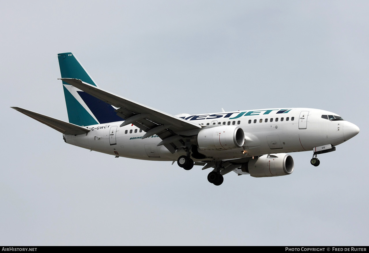 Aircraft Photo of C-GWCY | Boeing 737-6CT | WestJet | AirHistory.net #513146
