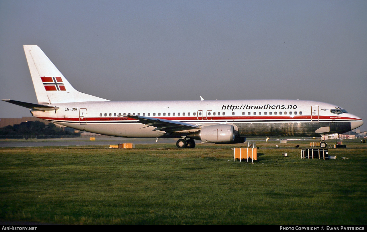 Aircraft Photo of LN-BUF | Boeing 737-405 | Braathens SAFE | AirHistory.net #513161