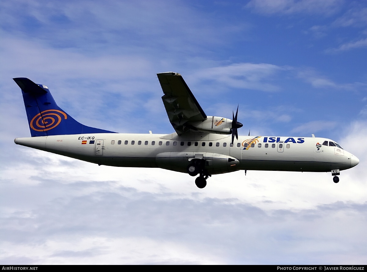 Aircraft Photo of EC-IKQ | ATR ATR-72-202 | Islas Airways | AirHistory.net #513175