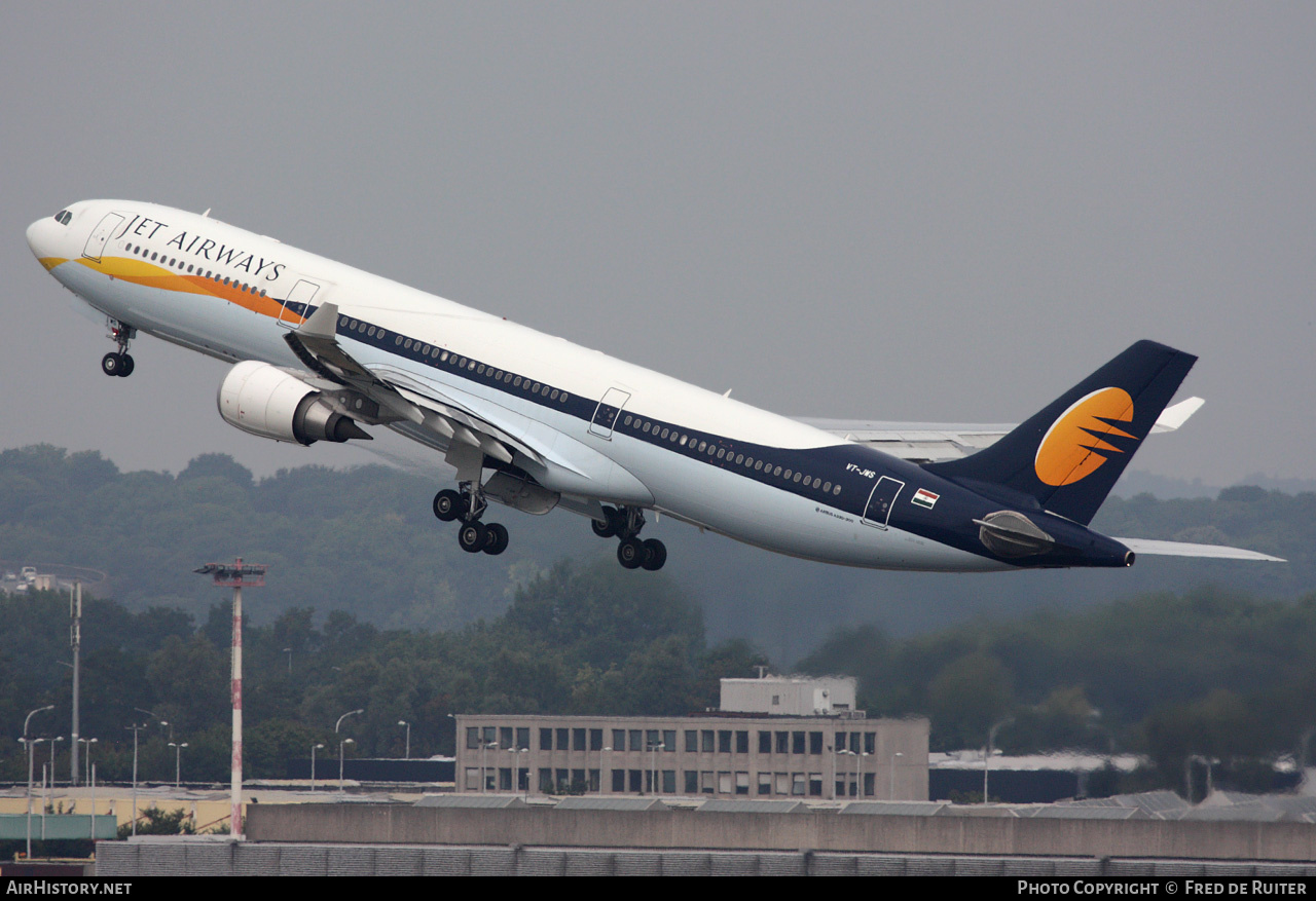 Aircraft Photo of VT-JWS | Airbus A330-302 | Jet Airways | AirHistory.net #513185