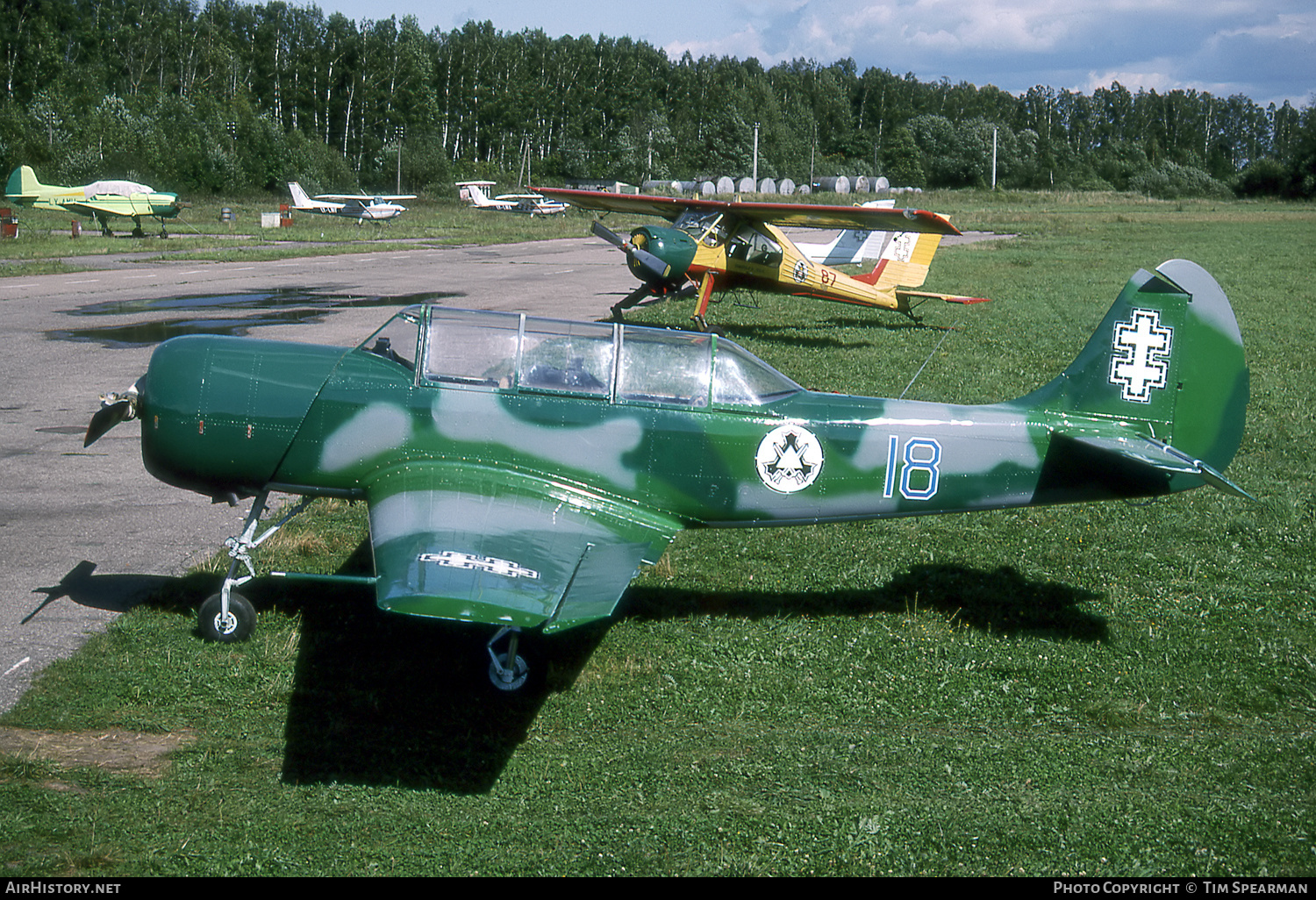 Aircraft Photo of 18 blue | Yakovlev Yak-52 | Lithuania - Border Guard | AirHistory.net #513192
