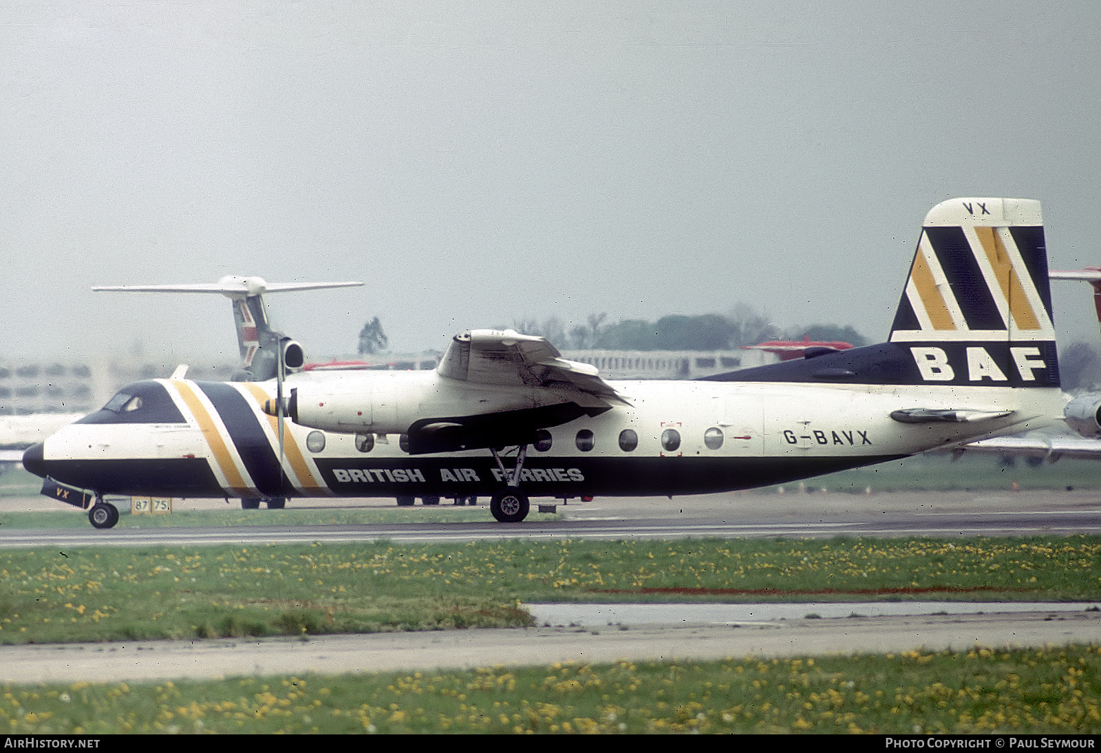 Aircraft Photo of G-BAVX | Handley Page HPR-7 Herald 214 | British Air Ferries - BAF | AirHistory.net #513222