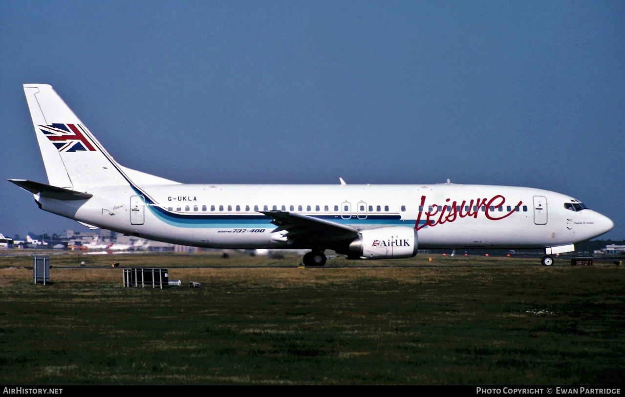 Aircraft Photo of G-UKLA | Boeing 737-4Y0 | Leisure International Airways | AirHistory.net #513278
