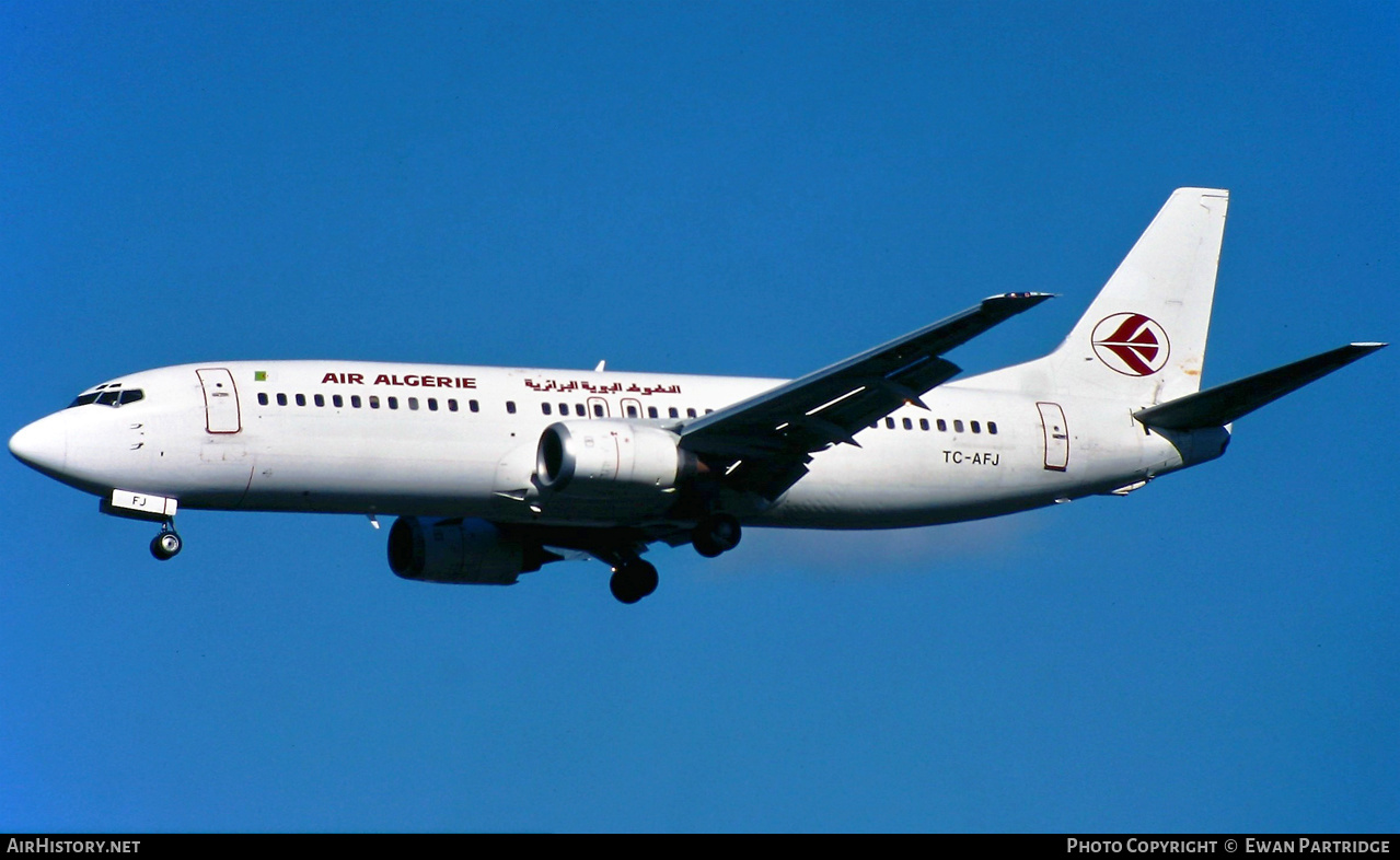 Aircraft Photo of TC-AFJ | Boeing 737-4Y0 | Air Algérie | AirHistory.net #513297