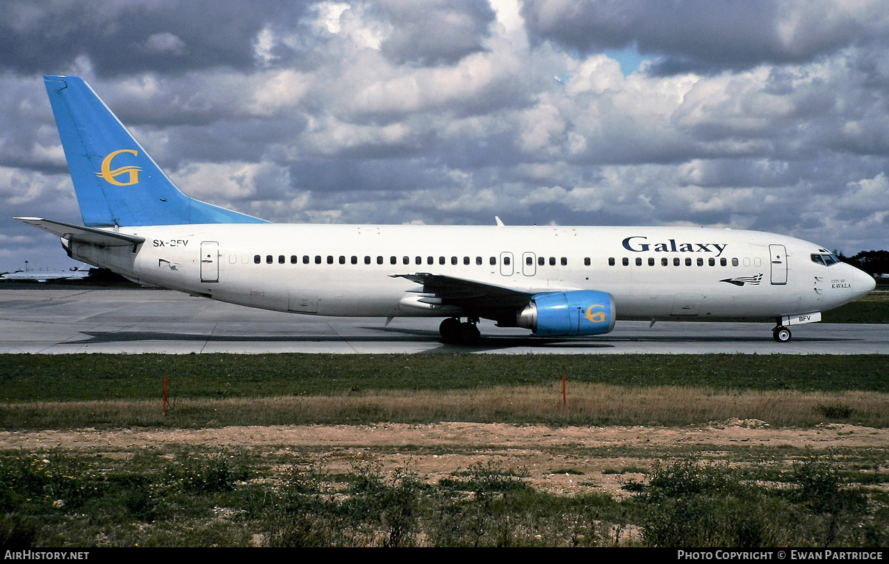 Aircraft Photo of SX-BFV | Boeing 737-430 | Galaxy Airways | AirHistory.net #513318