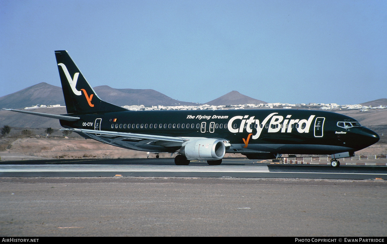 Aircraft Photo of OO-CTV | Boeing 737-46Q | CityBird | AirHistory.net #513325