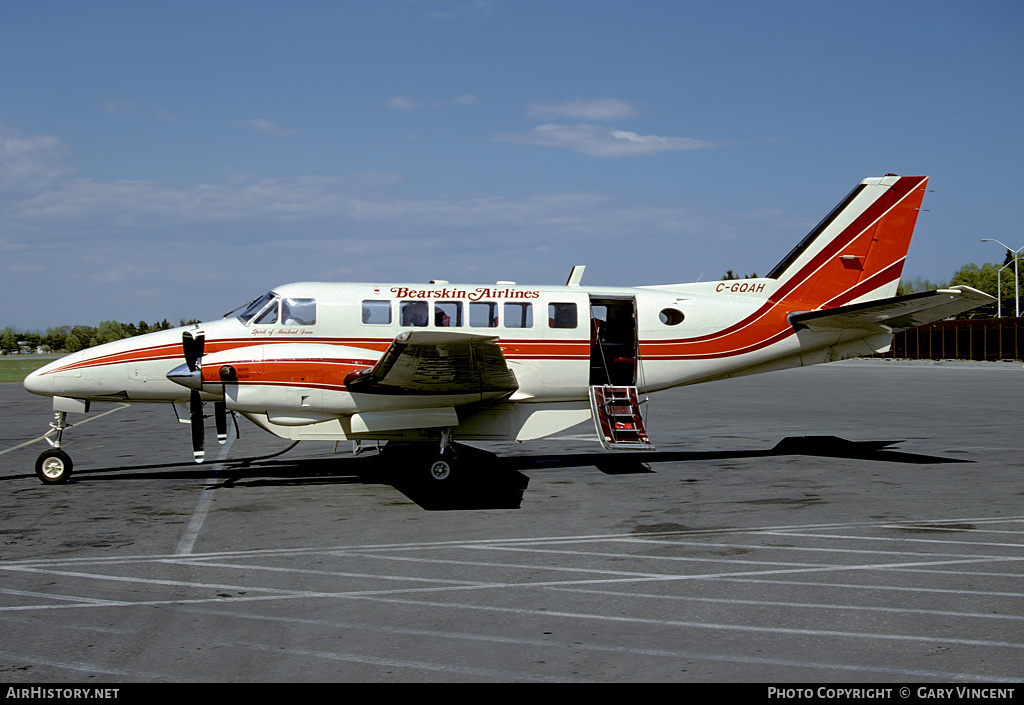 Aircraft Photo of C-GQAH | Beech 99 Airliner | Bearskin Airlines | AirHistory.net #513376