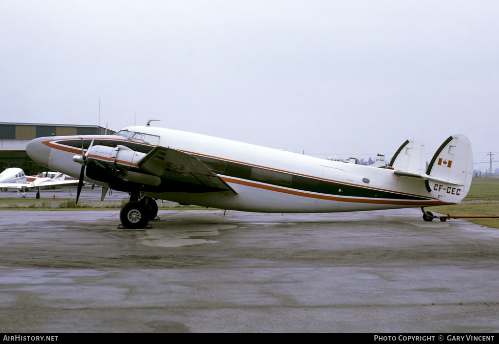 Aircraft Photo of CF-CEC | Lear Learstar I | AirHistory.net #513407