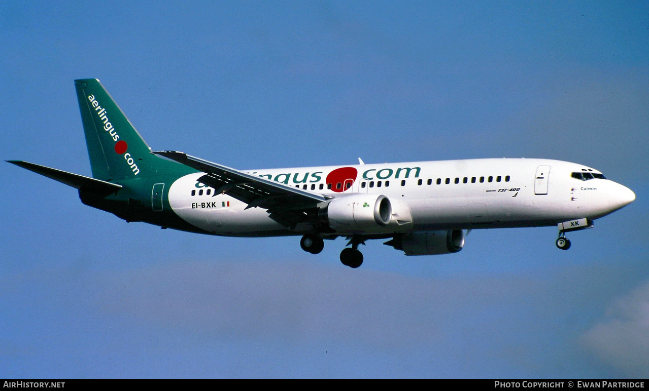 Aircraft Photo of EI-BXK | Boeing 737-448 | Aer Lingus | AirHistory.net #513416