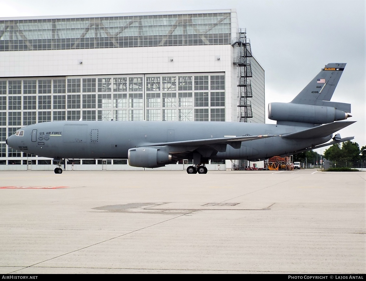 Aircraft Photo of 84-0188 / 40188 | McDonnell Douglas KC-10A Extender (DC-10-30CF) | USA - Air Force | AirHistory.net #513425