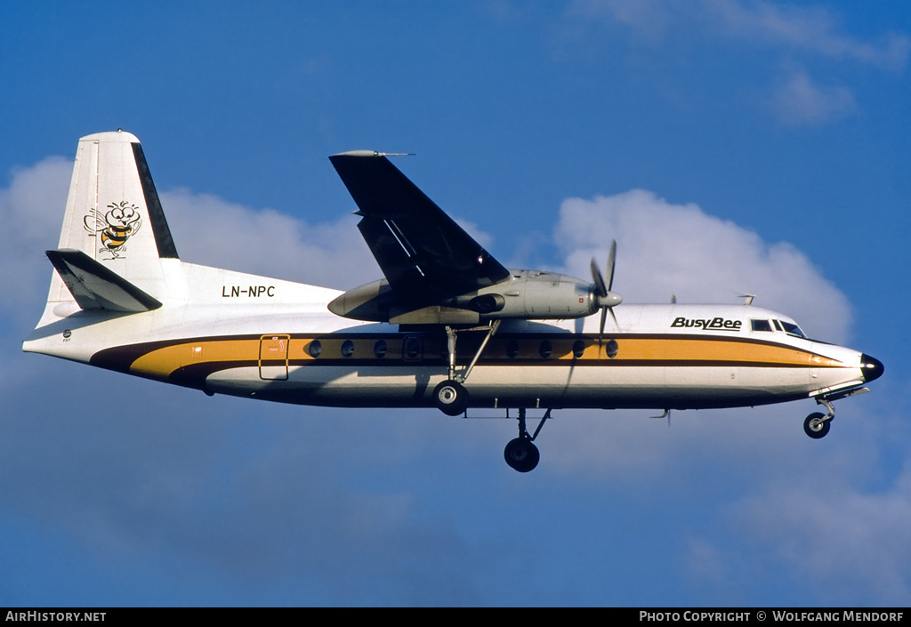 Aircraft Photo of LN-NPC | Fokker F27-100 Friendship | Busy Bee of Norway | AirHistory.net #513487