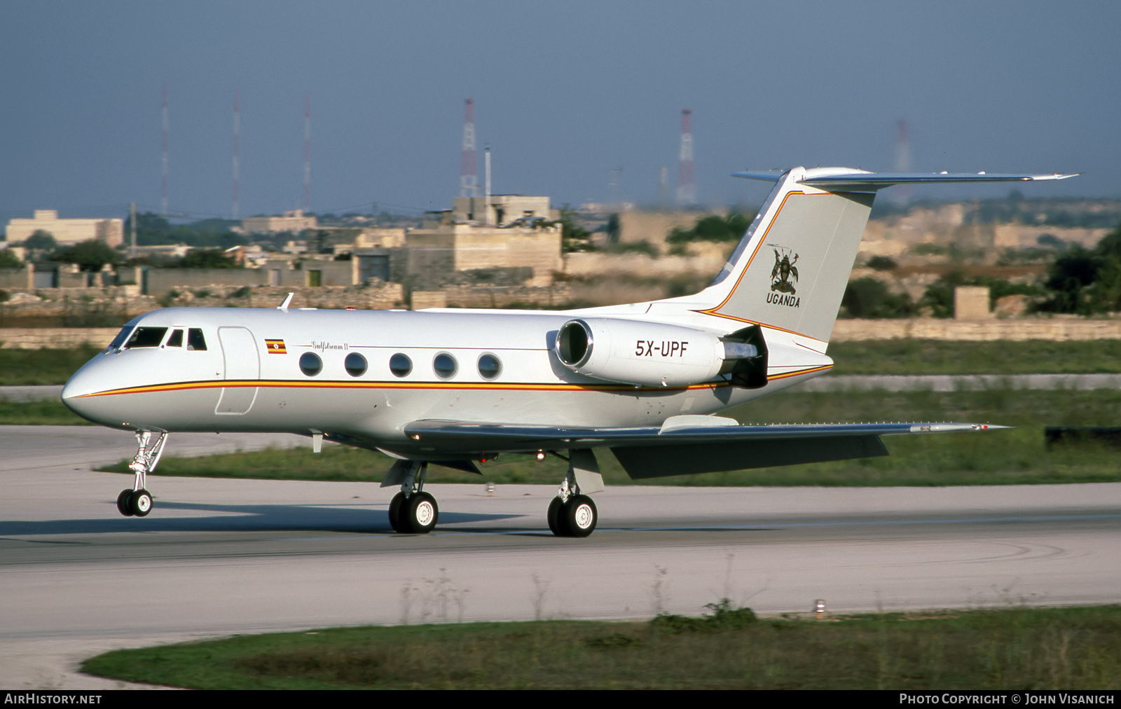 Aircraft Photo of 5X-UPF | Grumman American G-1159 Gulfstream II | Uganda Government | AirHistory.net #513504