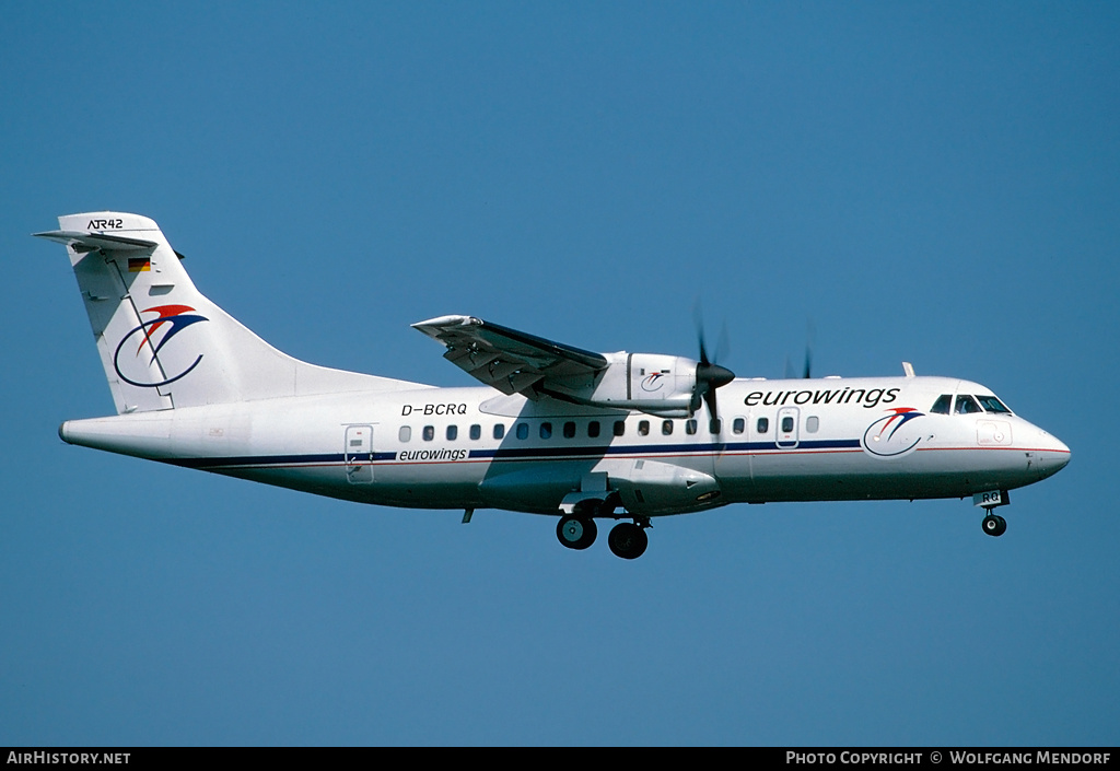 Aircraft Photo of D-BCRQ | ATR ATR-42-300 | Eurowings | AirHistory.net #513518