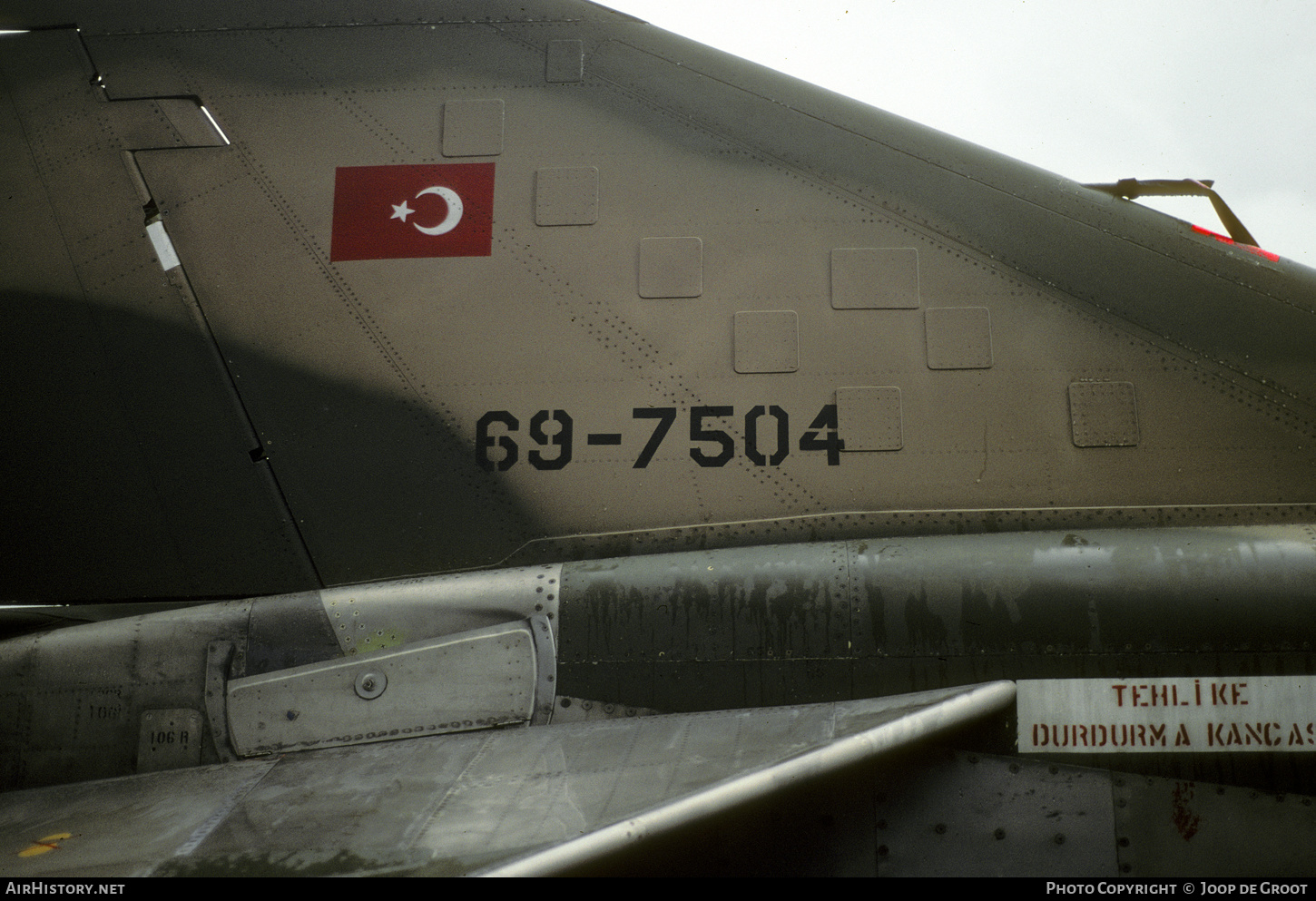 Aircraft Photo of 69-7504 | McDonnell Douglas RF-4E Phantom II | Turkey - Air Force | AirHistory.net #513551