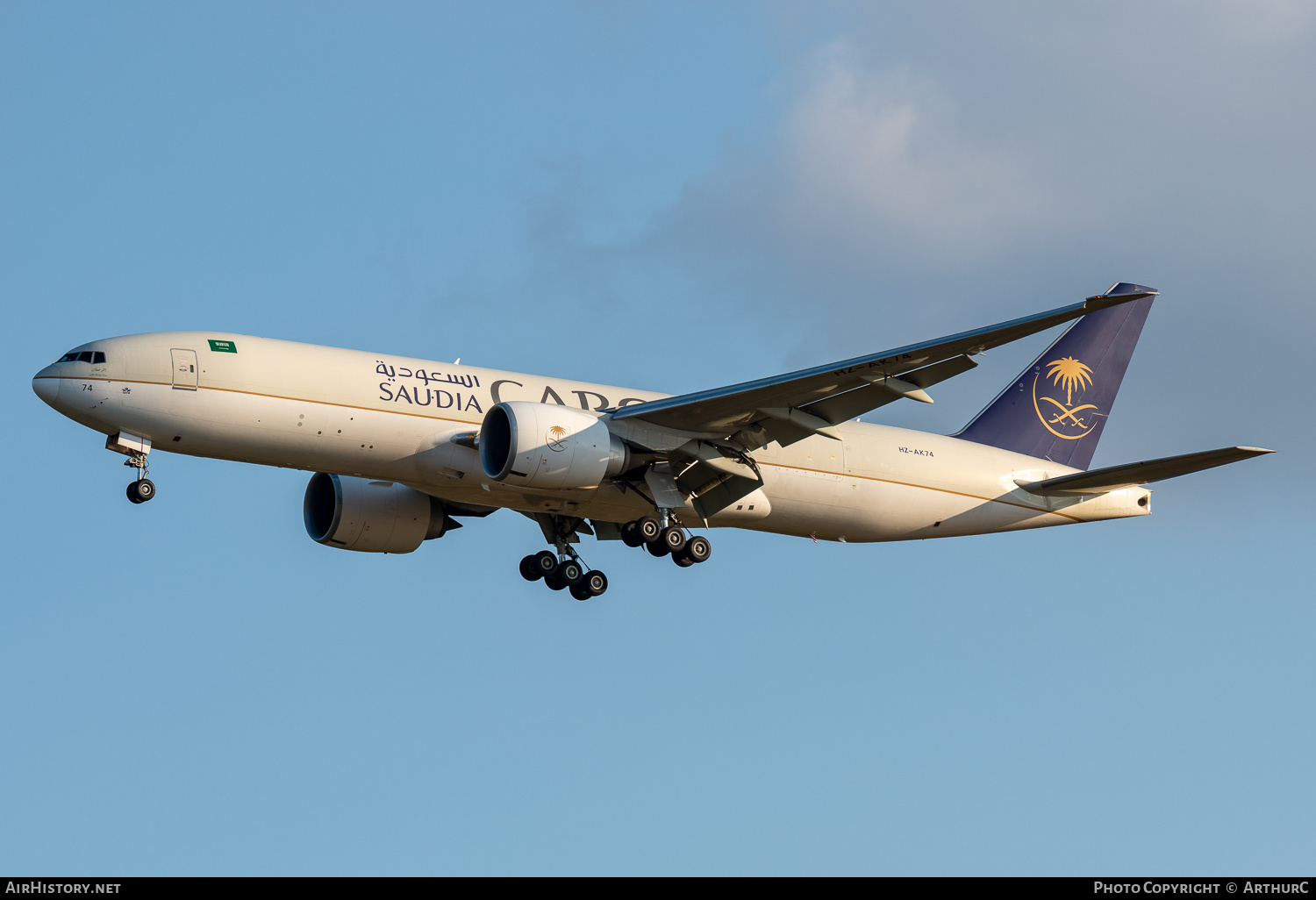 Aircraft Photo of HZ-AK74 | Boeing 777-FFG | Saudia - Saudi Arabian Airlines Cargo | AirHistory.net #513579