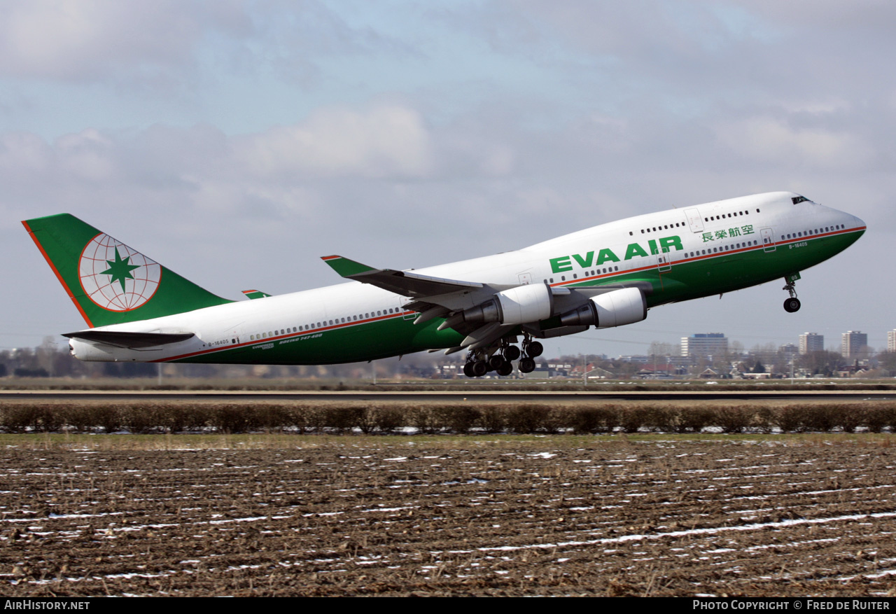 Aircraft Photo of B-16405 | Boeing 747-45EM | EVA Air | AirHistory.net #513581