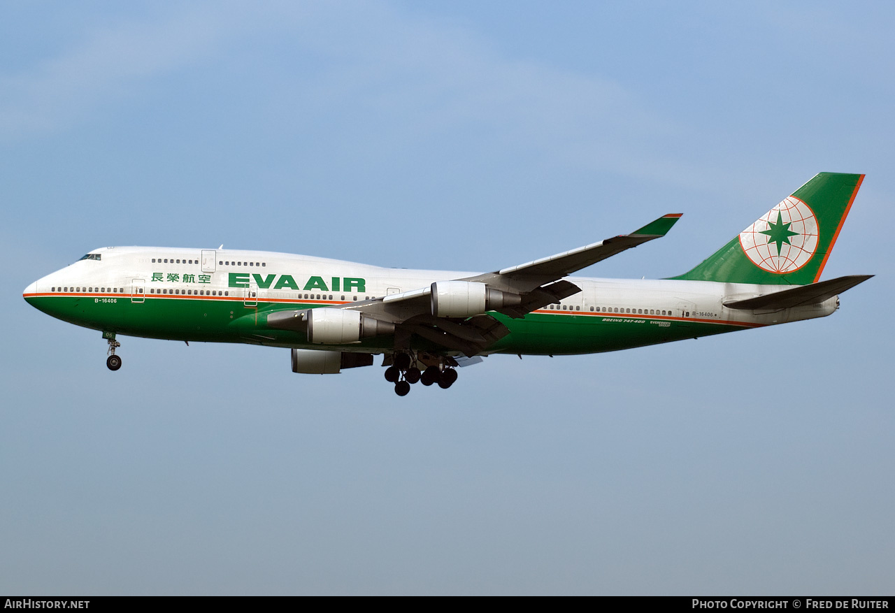 Aircraft Photo of B-16406 | Boeing 747-45EM | EVA Air | AirHistory.net #513590