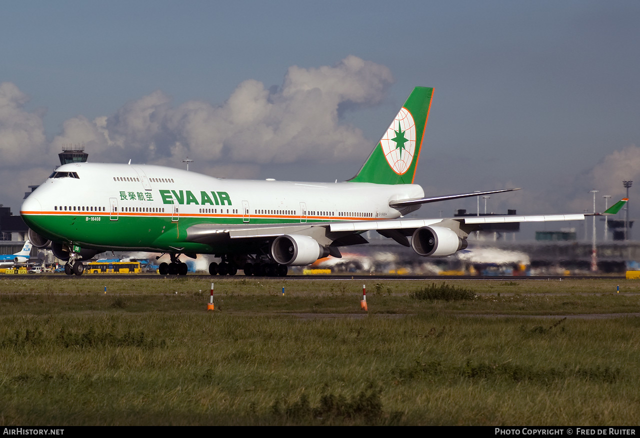 Aircraft Photo of B-16408 | Boeing 747-45EM | EVA Air | AirHistory.net #513591