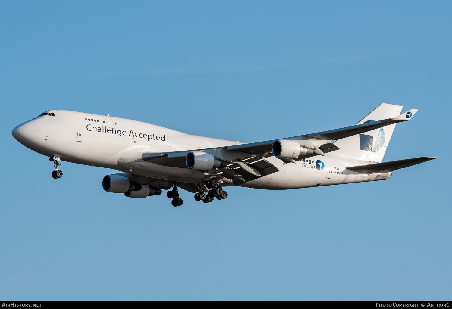 Aircraft Photo of OO-ACE | Boeing 747-412(BCF) | Challenge Airlines | AirHistory.net #513594