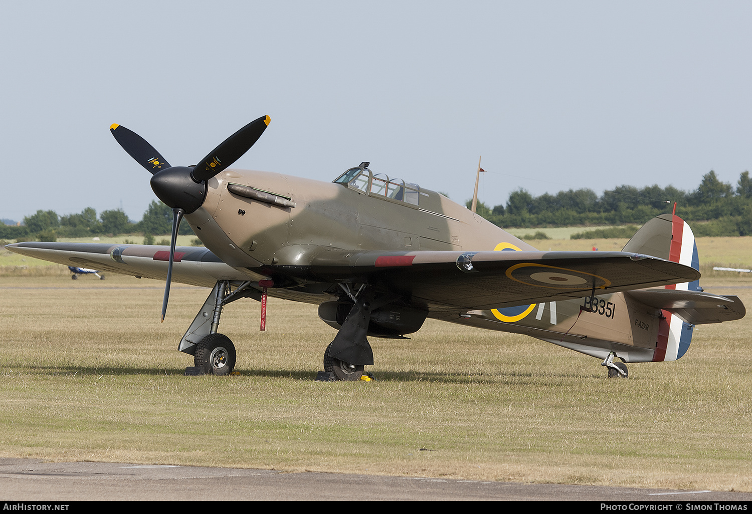 Aircraft Photo of F-AZXR / P3351 | Hawker Hurricane Mk2A | UK - Air Force | AirHistory.net #513685