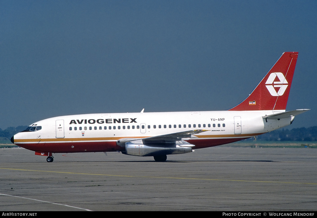 Aircraft Photo of YU-ANP | Boeing 737-2K3/Adv | Aviogenex | AirHistory.net #513690