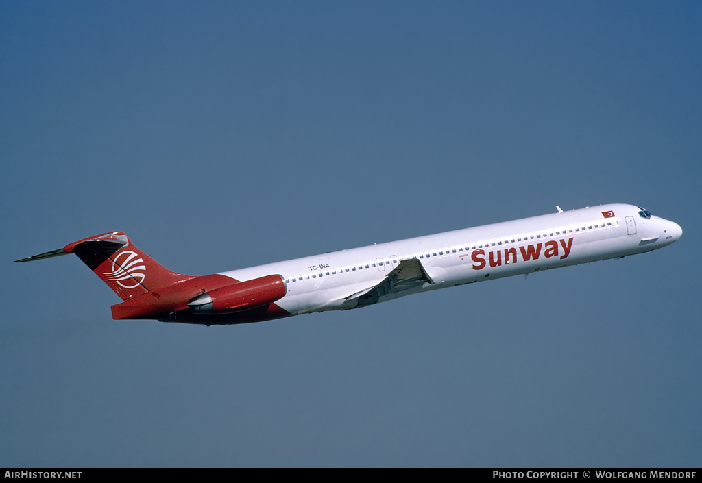 Aircraft Photo of TC-INA | McDonnell Douglas MD-83 (DC-9-83) | Sunway | AirHistory.net #513694