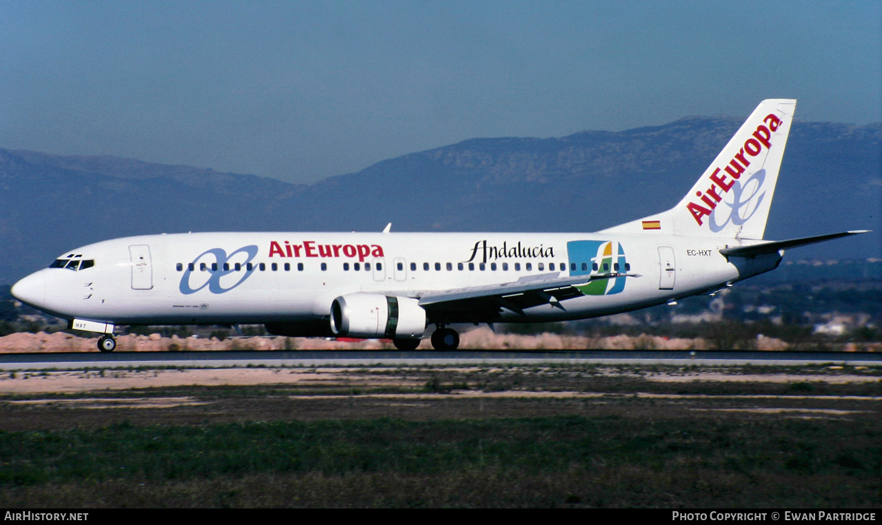 Aircraft Photo of EC-HXT | Boeing 737-4K5 | Air Europa | AirHistory.net #513707