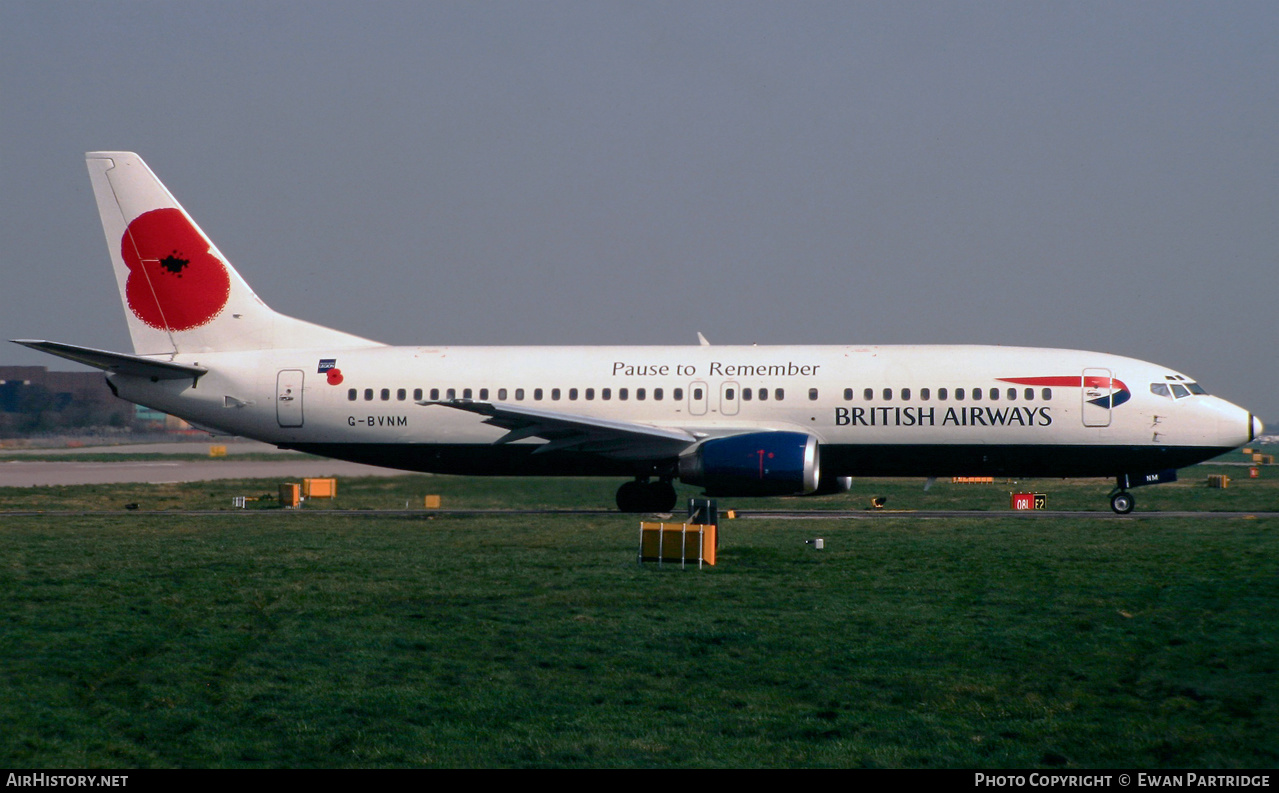 Aircraft Photo of G-BVNM | Boeing 737-4S3 | British Airways | AirHistory.net #513714