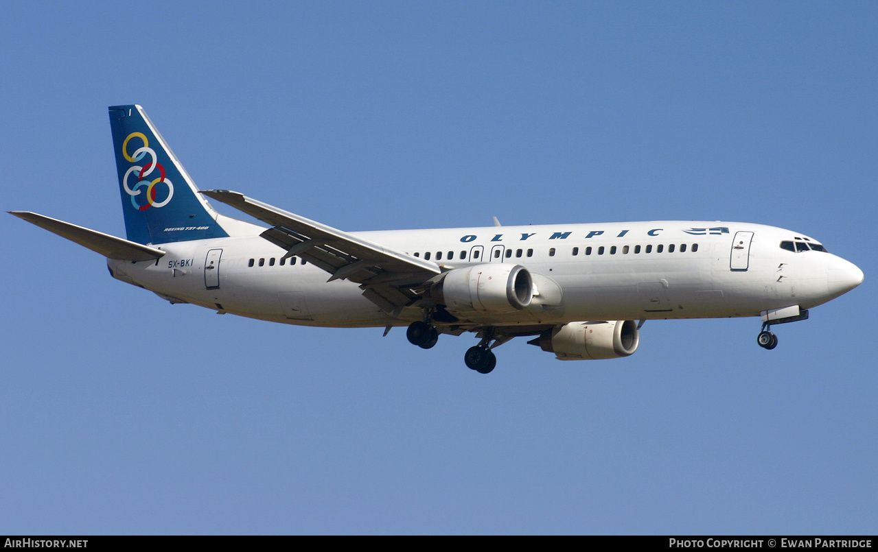 Aircraft Photo of SX-BKI | Boeing 737-4Q8 | Olympic | AirHistory.net #513717